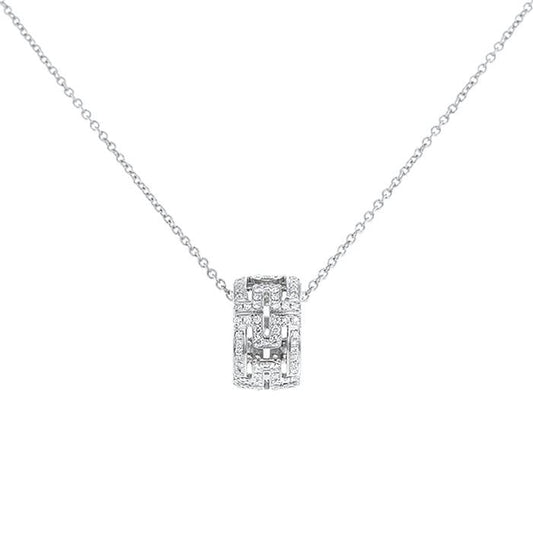[⭐Shinejoy]PARENTESI NECKLACE SILVER DIAMOND