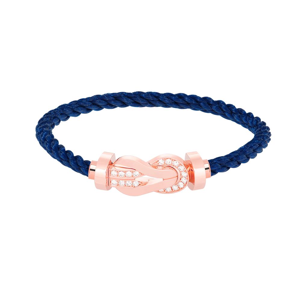 [⭐Shinejoy]CHANCE LARGE 8 FIGURE BUCKLE HALF DIAMOND BRACELET ROSE GOLD