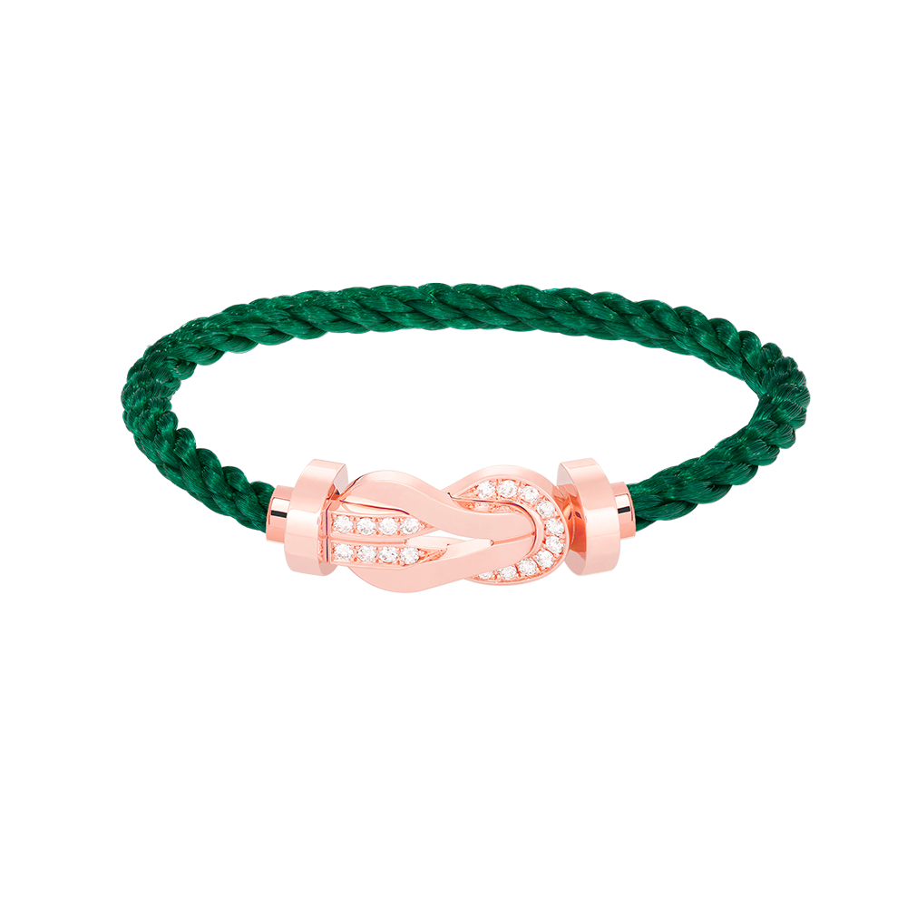 [⭐Shinejoy]CHANCE LARGE 8 FIGURE BUCKLE HALF DIAMOND BRACELET ROSE GOLD