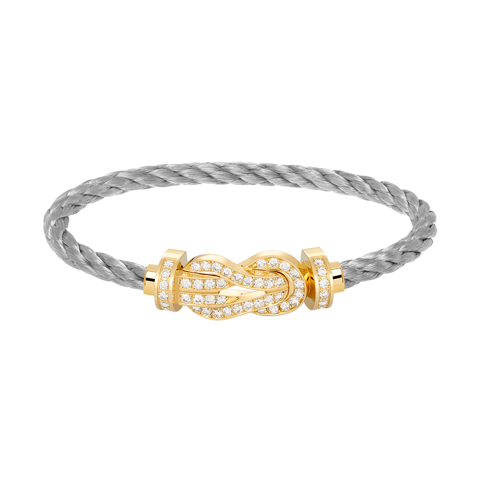 [⭐Shinejoy]CHANCE LARGE 8 FIGURE BUCKLE FULLDIAMOND BRACELET GOLD