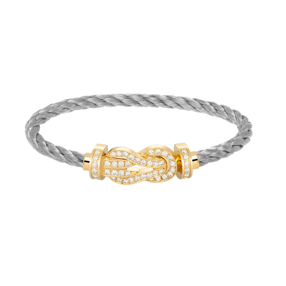 [⭐Shinejoy]CHANCE LARGE 8 FIGURE BUCKLE FULLDIAMOND BRACELET GOLD