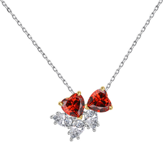 [Shinejoy Jewelry]Dainty Red Heart Necklace