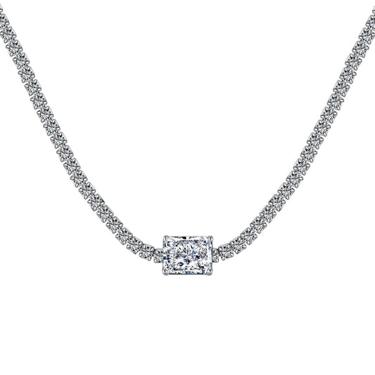 [Shinejoy Jewelry]2.0 carat Ornate Emerald Cut Necklace