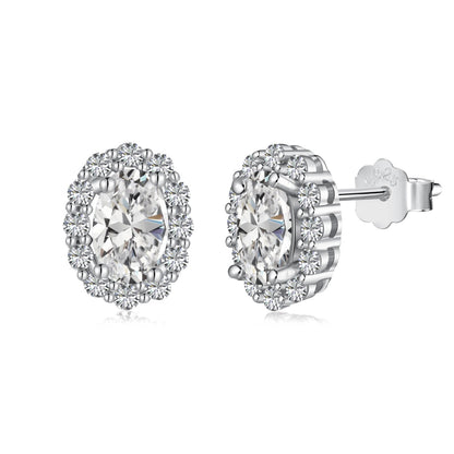 [Shinejoy Jewelry]Delicate Unique Oval Cut Daily Earrings