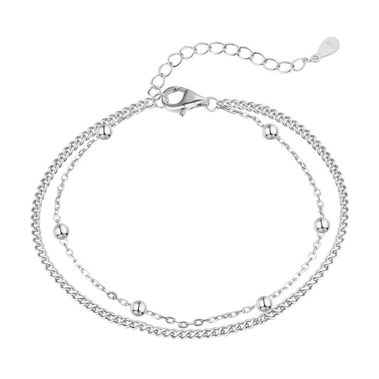 [Shinejoy Jewelry]Delicate Bead Double Layer Bracelet