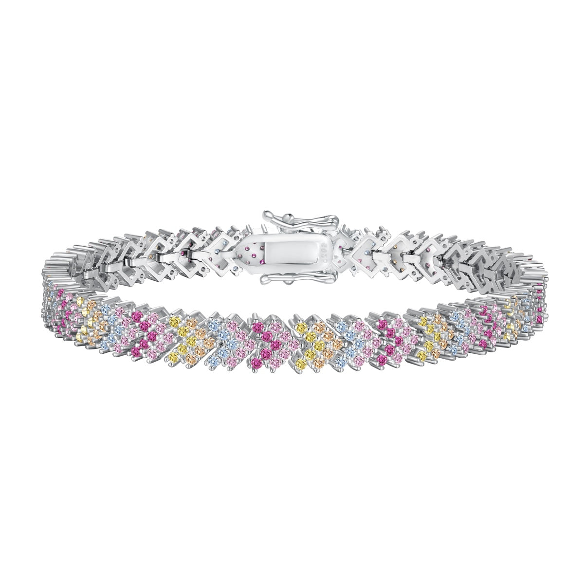 [Shinejoy Jewelry]Ornate Sparkling Round Cut Party Bracelet