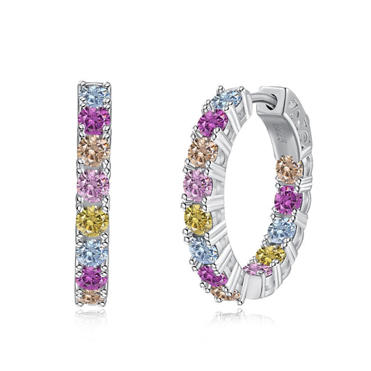 [Shinejoy Jewelry]Unique Round Cut Daily Earrings