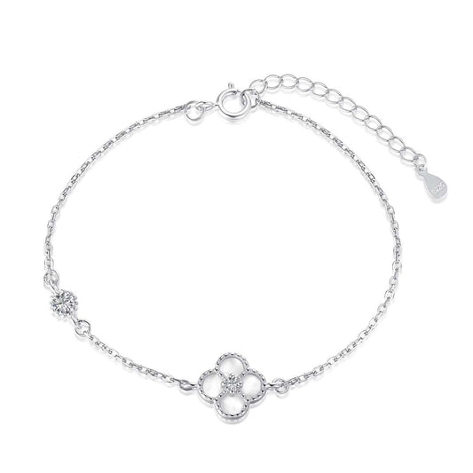 [Shinejoy Jewelry]Delicate Four Leaf Clover Bracelet
