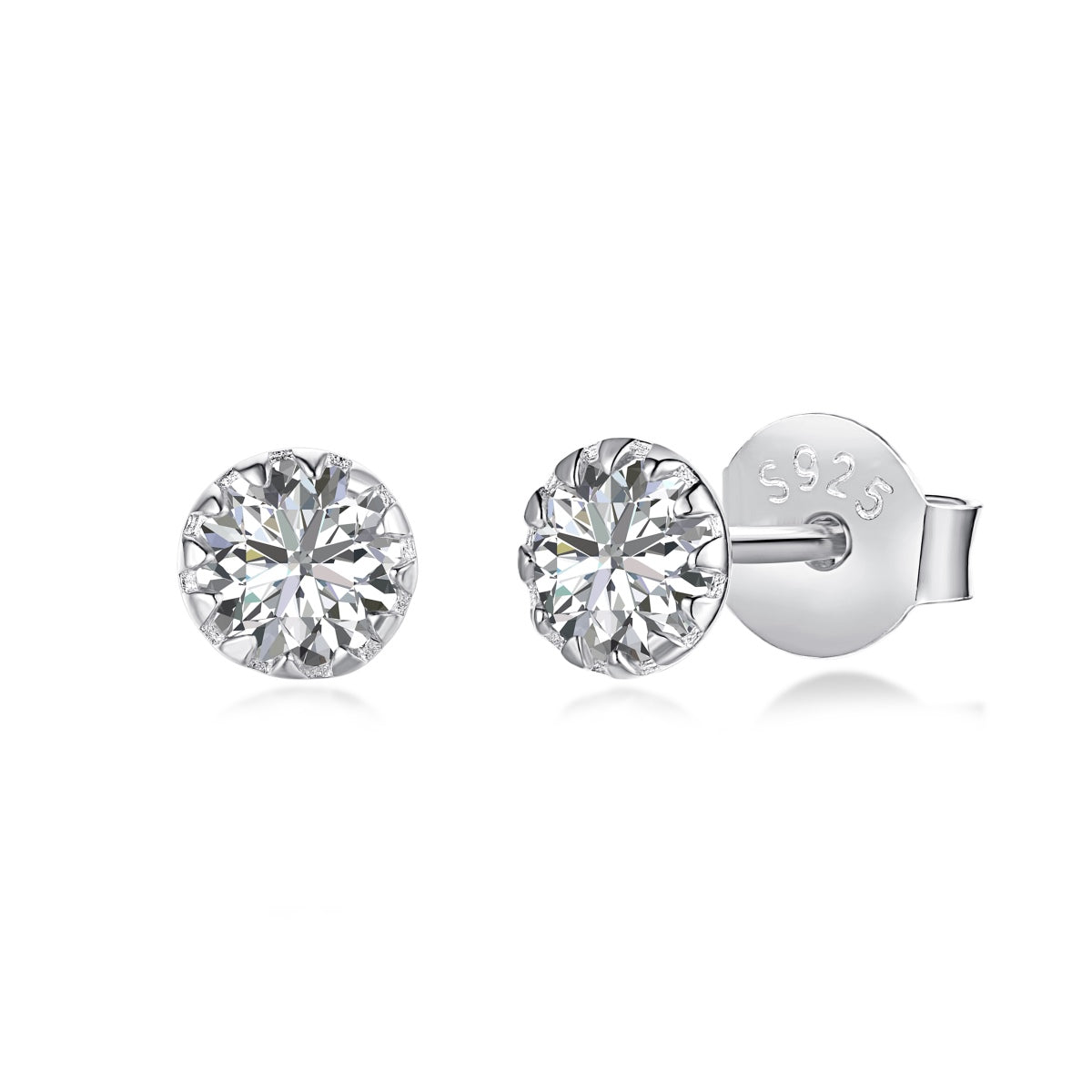 [Shinejoy Jewelry]Sparkling Colorful Round Shape Earrings