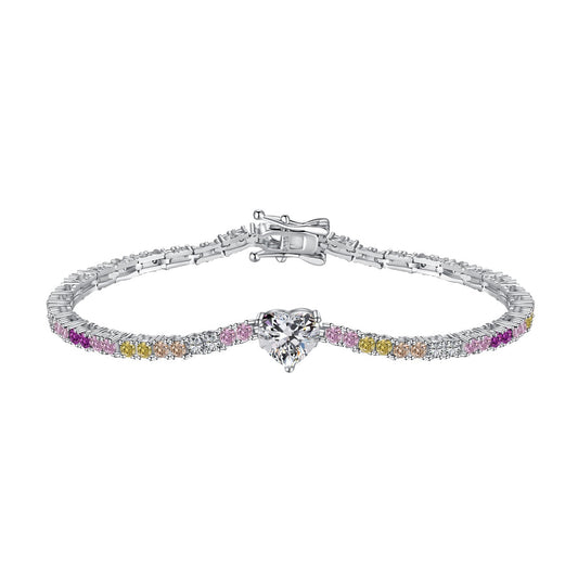 [Shinejoy Jewelry]Delicate Romantic Heart Shape Lover Bracelet