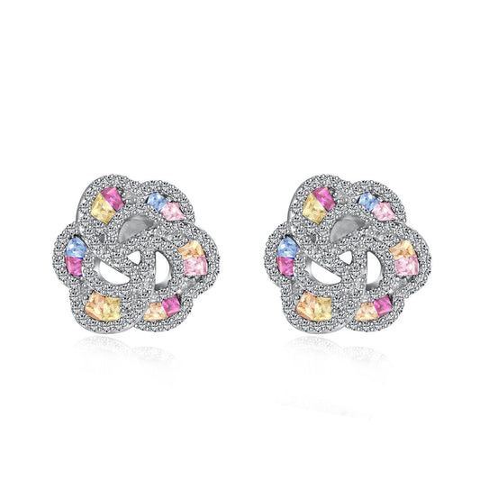 [Shinejoy Jewelry]Exquisite Flower Shape Daily Earrings