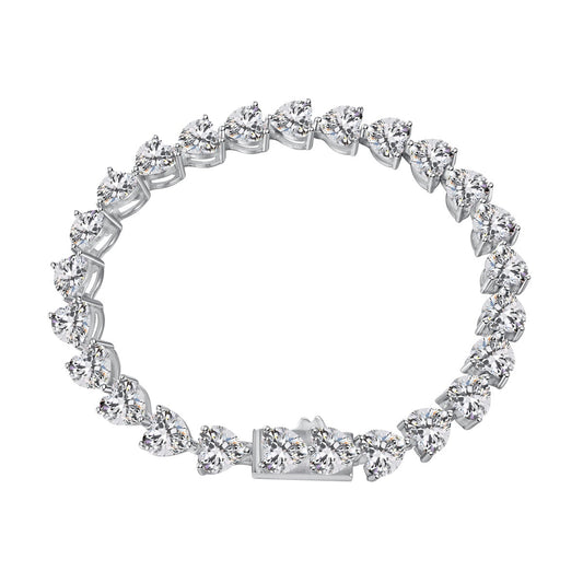 [Shinejoy Jewelry]0.75 Carat Elegant Romantic Heart Shape Lover Bracelet