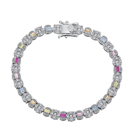 [Shinejoy Jewelry]Dazzling Radiant Multi Cut Daily Bracelet