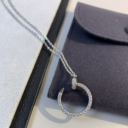 [⭐Shinejoy]JUSTE NECKLACE SILVER DIAMONDS