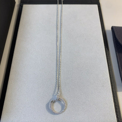 [⭐Shinejoy]JUSTE NECKLACE SILVER DIAMONDS