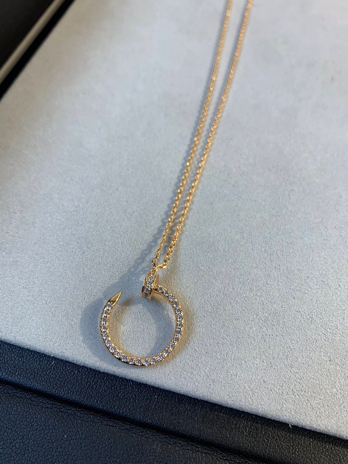 [⭐Shinejoy]JUSTE NECKLACE PINK GOLD DIAMONDS