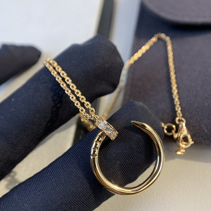 [⭐Shinejoy]JUSTE NECKLACE PINK GOLD DIAMONDS
