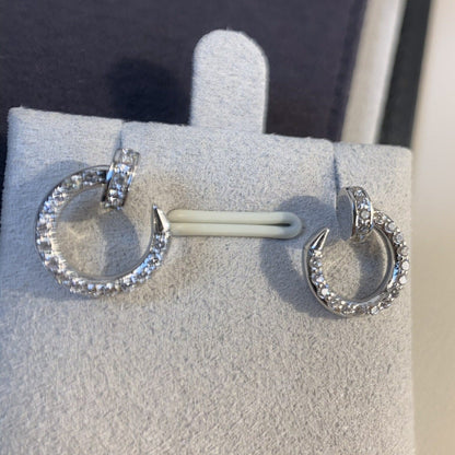 [⭐Shinejoy]JUSTE EARRINGS SILVER DIAMONDS