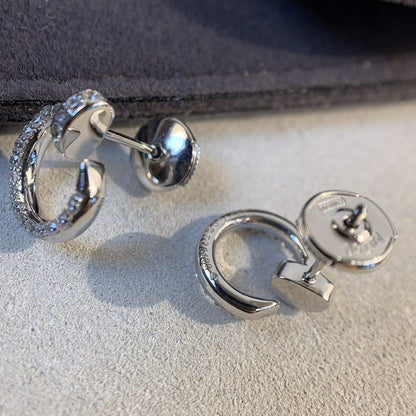 [⭐Shinejoy]JUSTE EARRINGS SILVER DIAMONDS