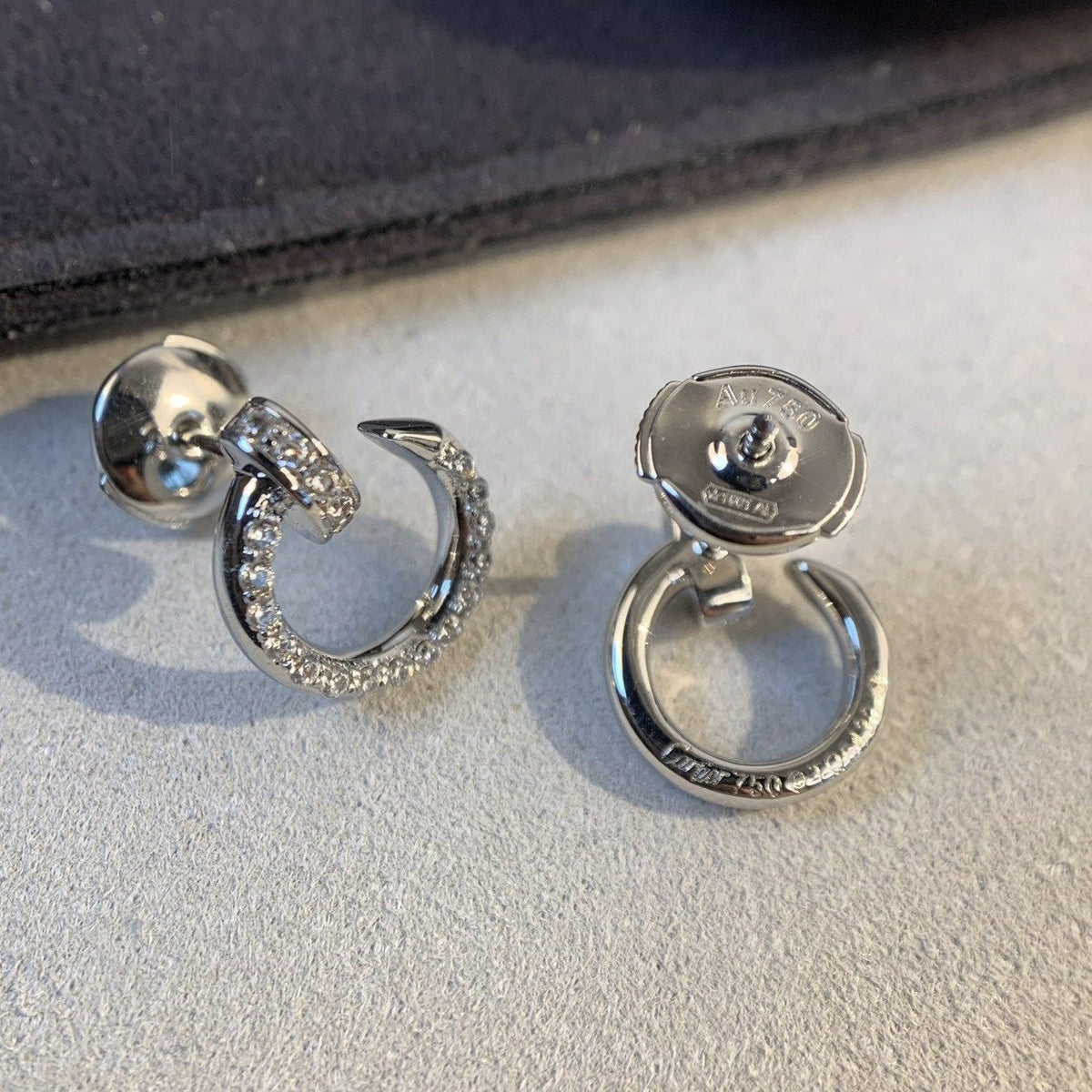 [⭐Shinejoy]JUSTE EARRINGS SILVER DIAMONDS