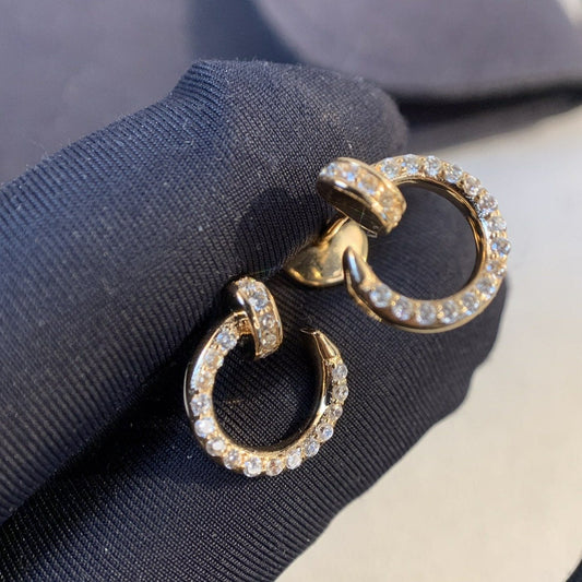 [⭐Shinejoy]JUSTE EARRINGS GOLD DIAMONDS