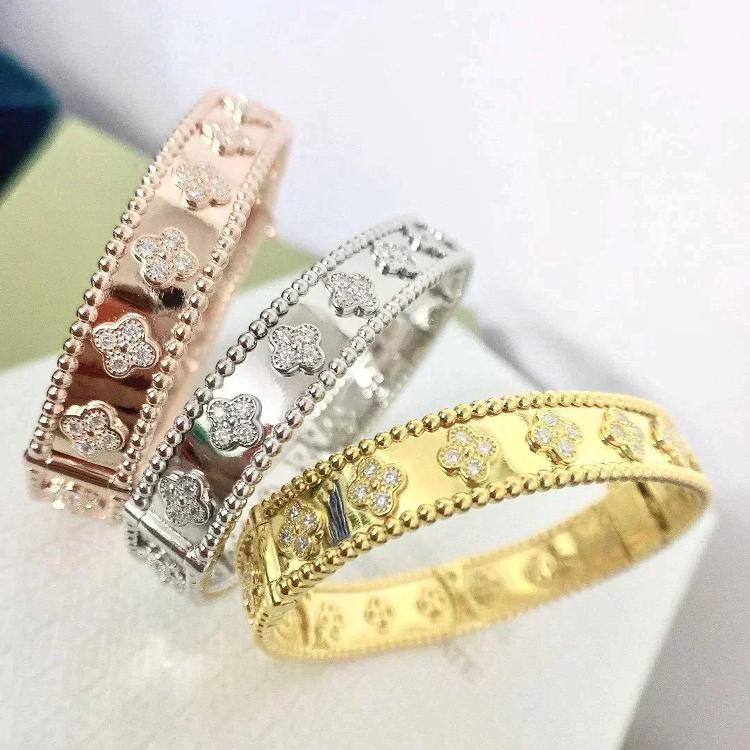 [⭐Shinejoy]CLOVER BRACELET 8MM DIAMONDS