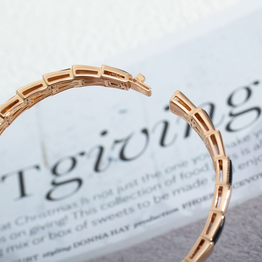 [⭐Shinejoy]SERPENTI BRACELET PINK GOLD ONYX