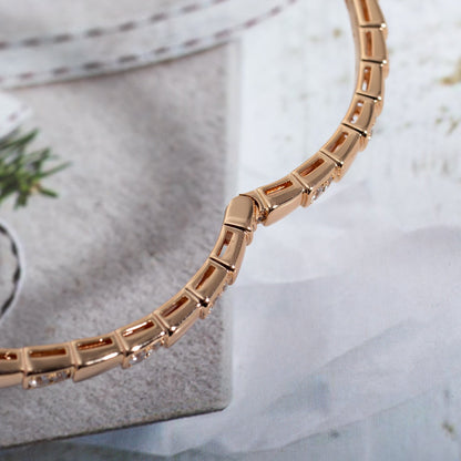 [⭐Shinejoy]SERPENTI SMALL BRACELET PINK GOLD DIAMOND