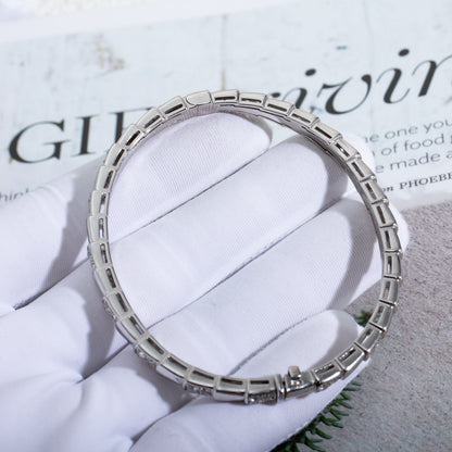 [⭐Shinejoy]SERPENTI BRACELET SILVER DIAMOND