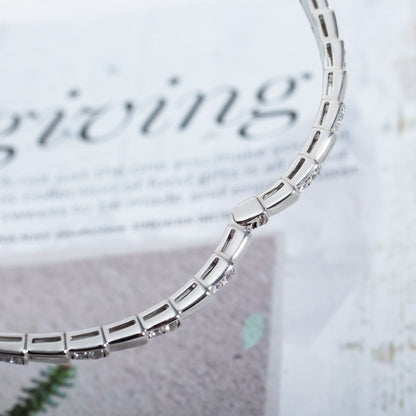 [⭐Shinejoy]SERPENTI BRACELET SILVER DIAMOND