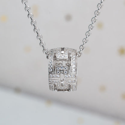 [⭐Shinejoy]PARENTESI NECKLACE SILVER DIAMOND