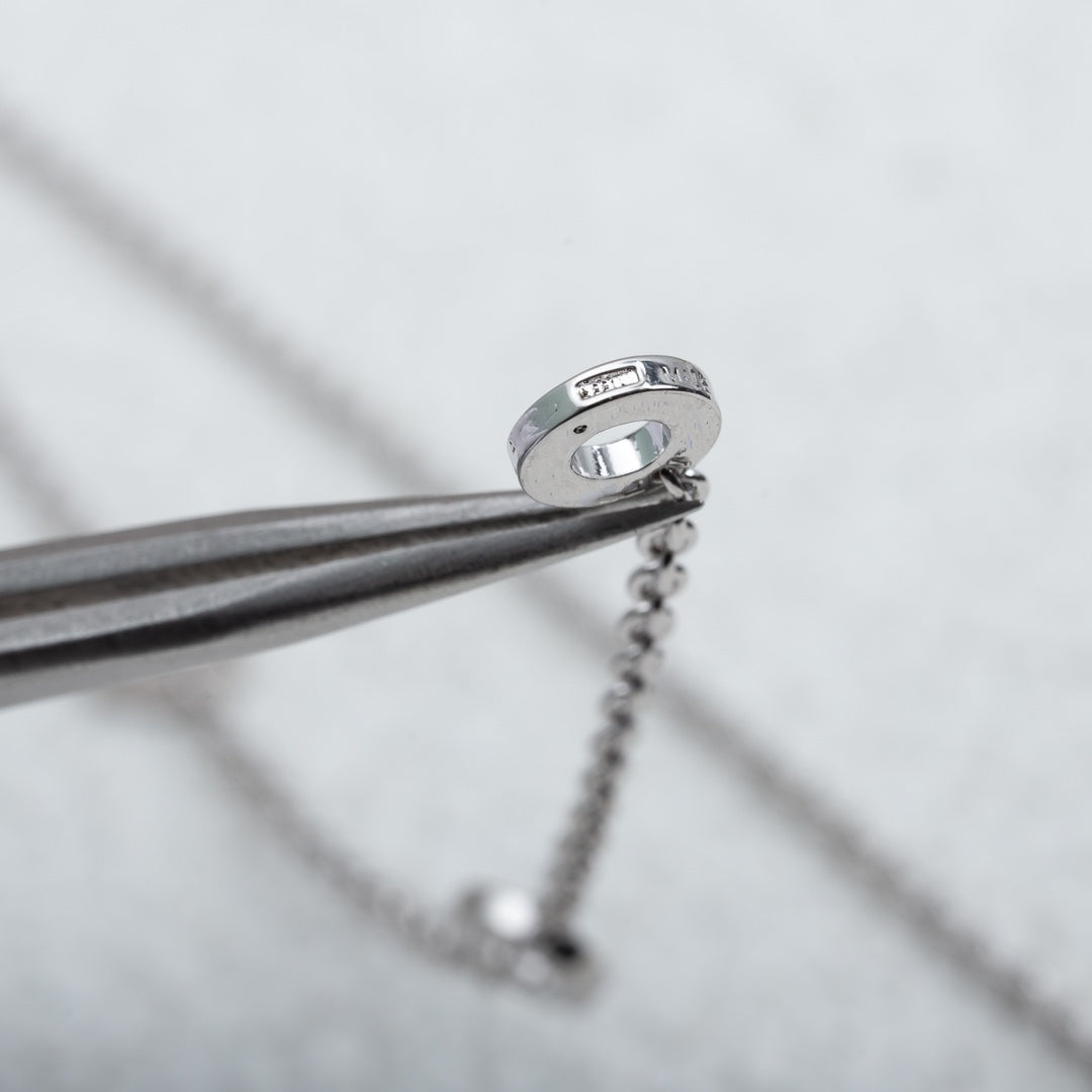 [⭐Shinejoy]PARENTESI NECKLACE SILVER DIAMOND