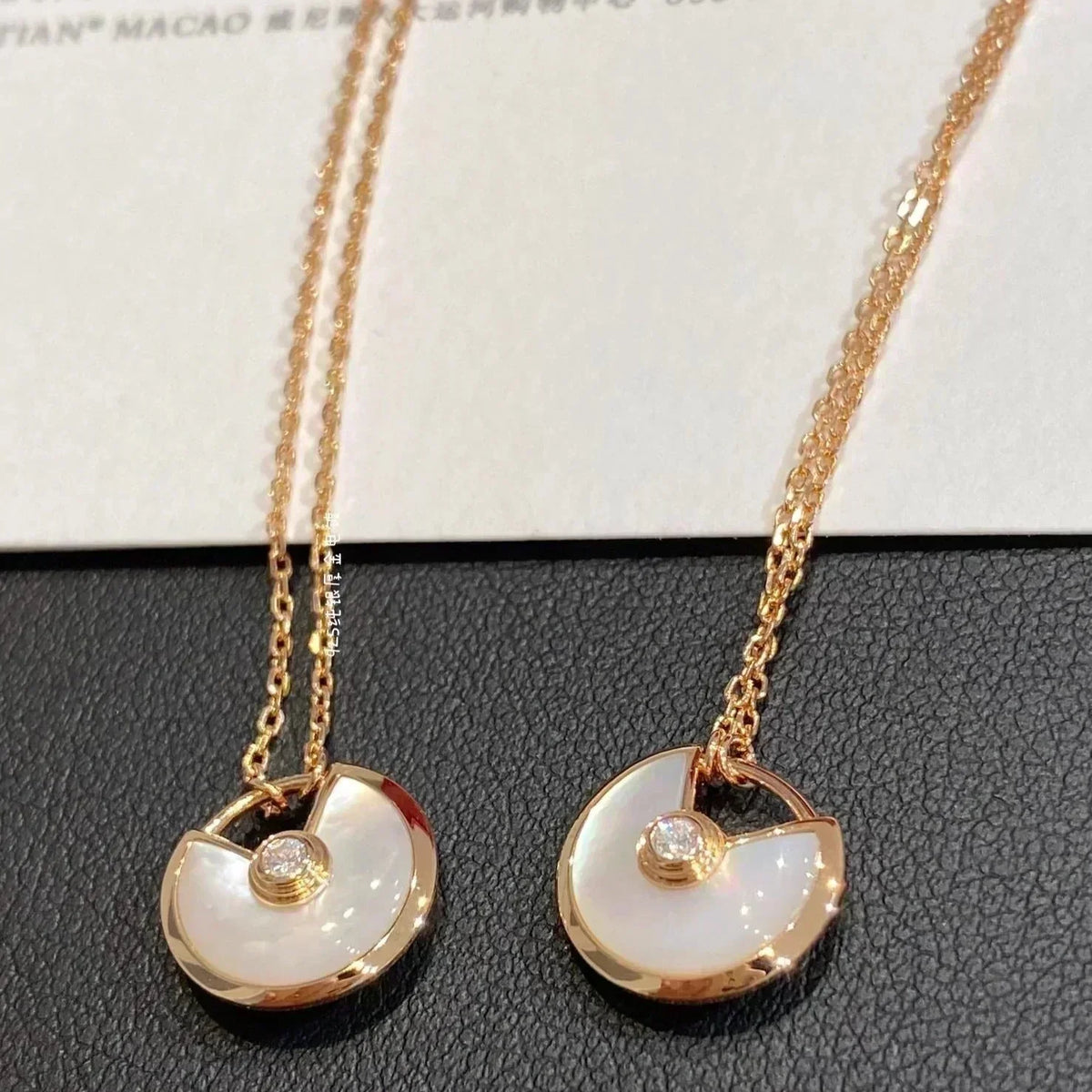 [⭐Shinejoy]AMULETTE ROSE GOLD MOP NECKLACE