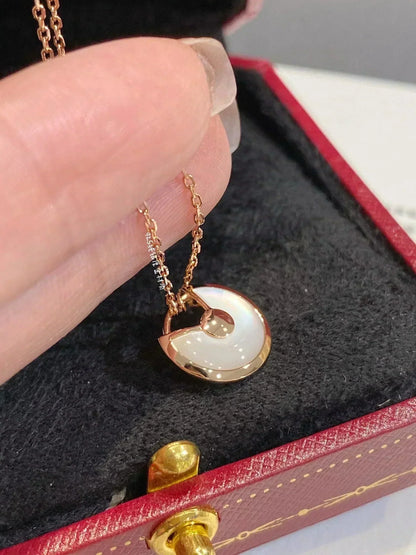 [⭐Shinejoy]AMULETTE ROSE GOLD MOP NECKLACE