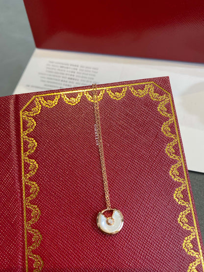 [⭐Shinejoy]AMULETTE ROSE GOLD MOP NECKLACE