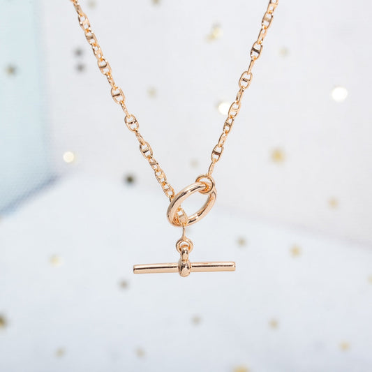 [⭐Shinejoy]ECHAPPEE NECKLACE PINK GOLD