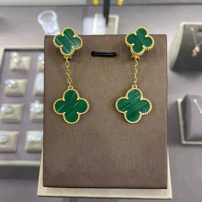 [⭐Shinejoy]CLOVER 2 MOTIFS  EARRINGS (MULTIPLE CHOICESC
