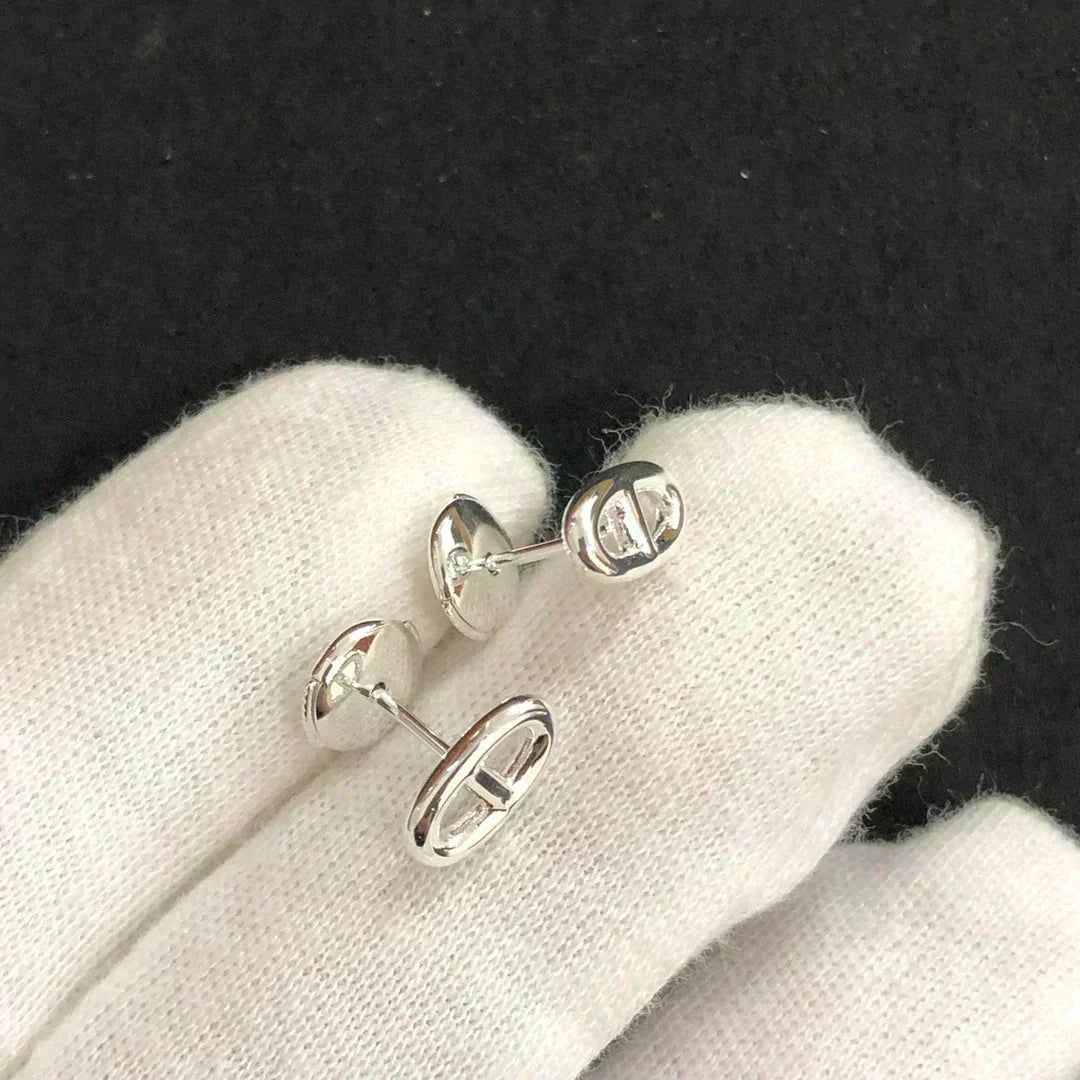 [⭐Shinejoy]CHAINE SMALL EARRINGS GOLD AND SILVER