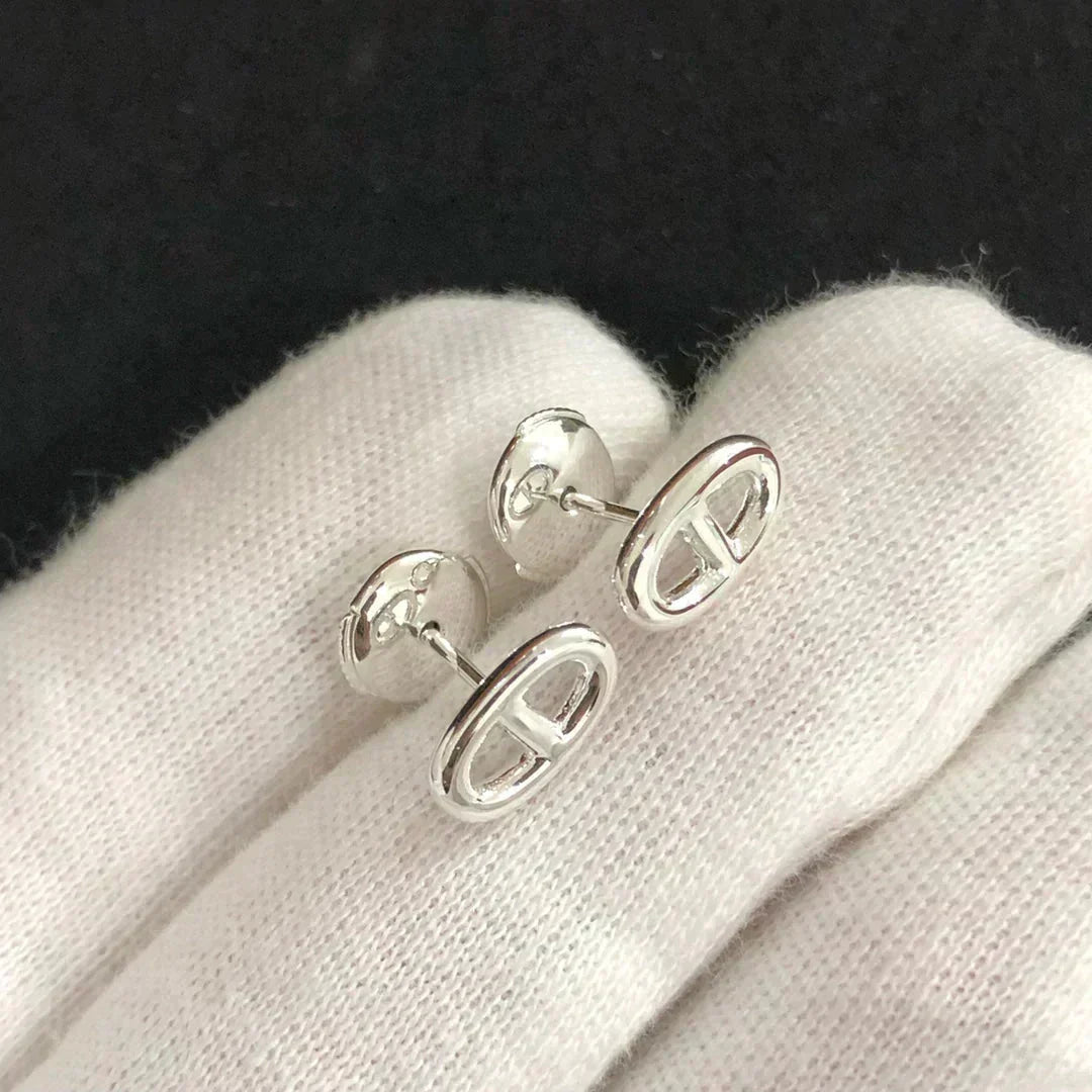 [⭐Shinejoy]CHAINE SMALL EARRINGS GOLD AND SILVER