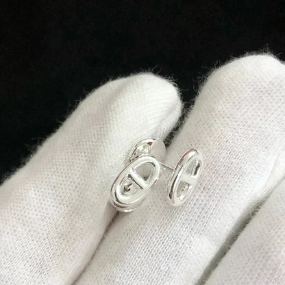 [⭐Shinejoy]CHAINE SMALL EARRINGS GOLD AND SILVER