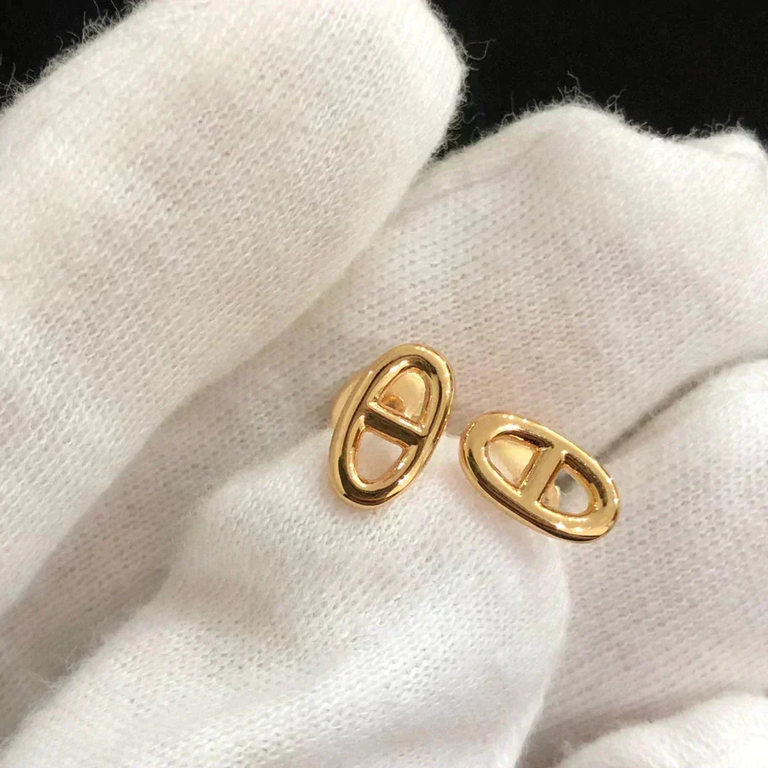 [⭐Shinejoy]CHAINE SMALL EARRINGS GOLD AND SILVER