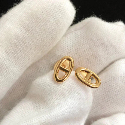 [⭐Shinejoy]CHAINE SMALL EARRINGS GOLD AND SILVER