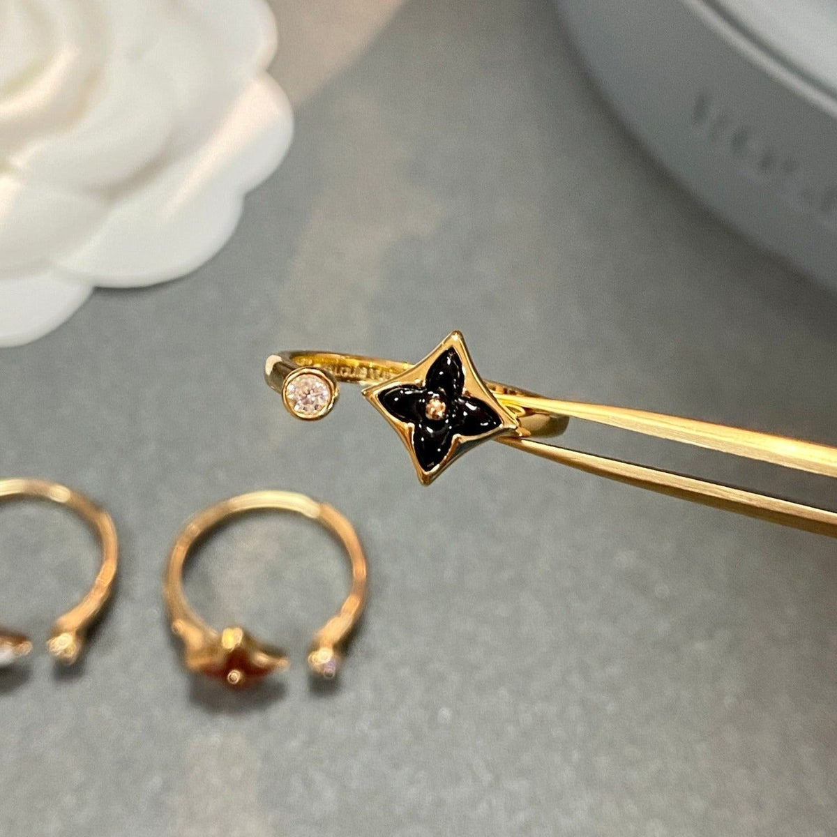 [⭐Shinejoy]STAR 1 DIAMOND OPEN RING
