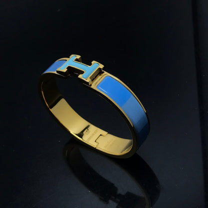[⭐Shinejoy]H BRACELET BLUE RAINBOW CERAMIC