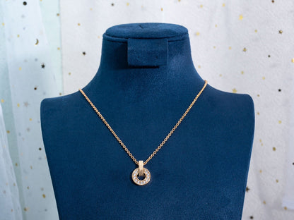 [⭐Shinejoy]GARI NECKLACE PINK GOLD DIAMOND