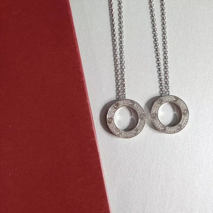 [⭐Shinejoy]LOVE NECKLACE ADJUSTABLE SILVER
