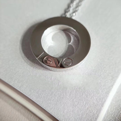 [⭐Shinejoy]LOVE NECKLACE ADJUSTABLE SILVER