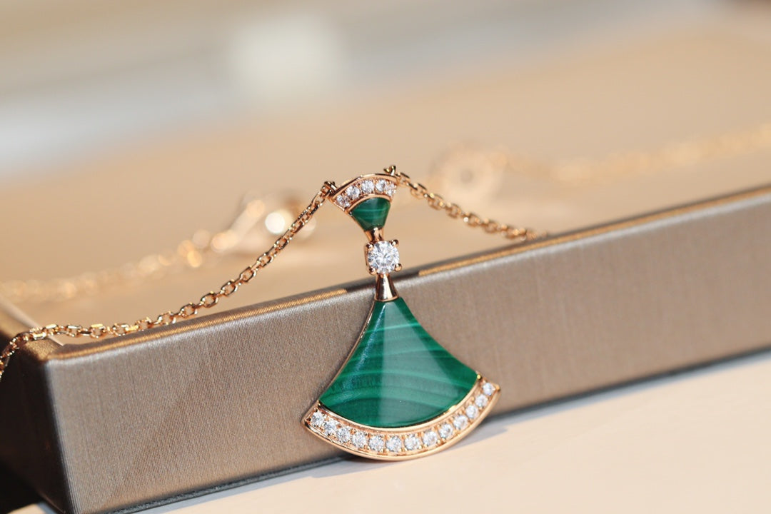 [⭐Shinejoy]DREAM NECKLACE MALACHITE DIAMOND