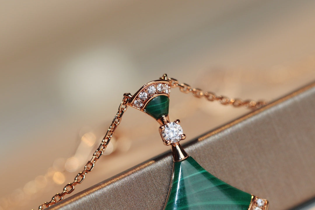 [⭐Shinejoy]DREAM NECKLACE MALACHITE DIAMOND