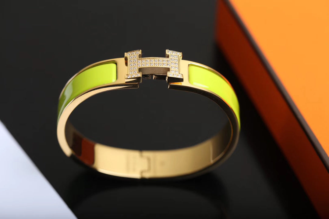 [⭐Shinejoy]H BRACELET GOLD DIAMOND